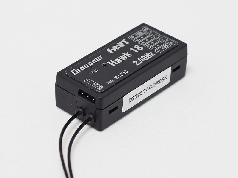 Empfänger Graupner Hawk 18, 2.4GHz HoTT, 3-Achs-Gyro, Vario (9-Kanal), # S1053