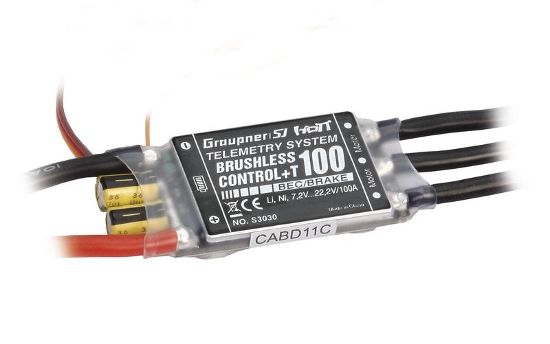Flugregler BRUSHLESS CONTROL +T 100 (telemetriefähig), Graupner/SJ # S3030