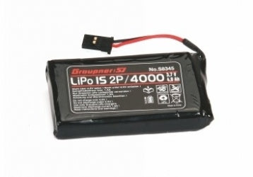 Senderakku LiPo, 1S2P, 4000mAh, zu MZ-18, MZ-24,  73.5 x 39.5 x 12.5mm