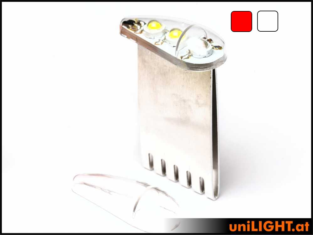 uniLIGHT 18mm DUAL Navigation und Blitzlicht, 24Wx2