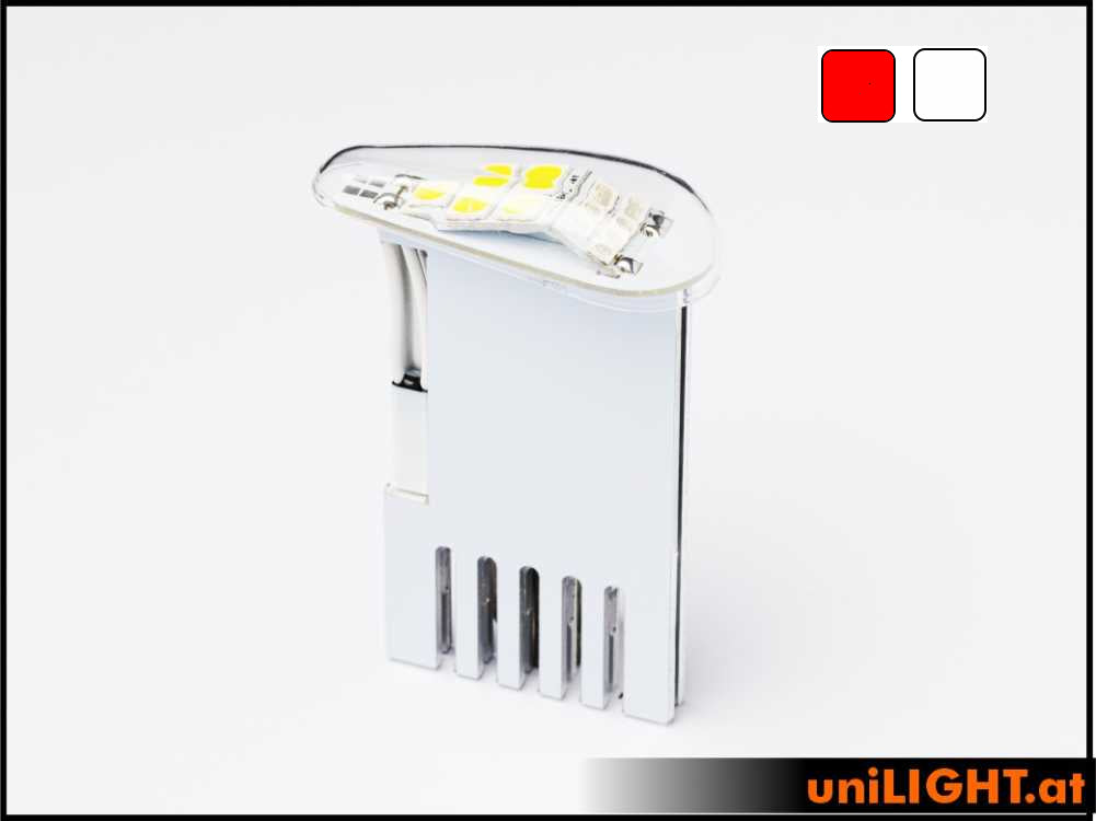uniLIGHT 20mm DUAL Navigation und Blitzlicht, 45Wx2