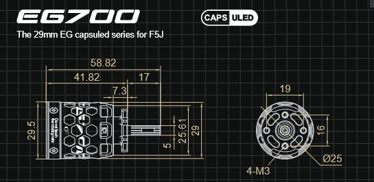 Dualsky EG700.10 KV1460, 86g #52405