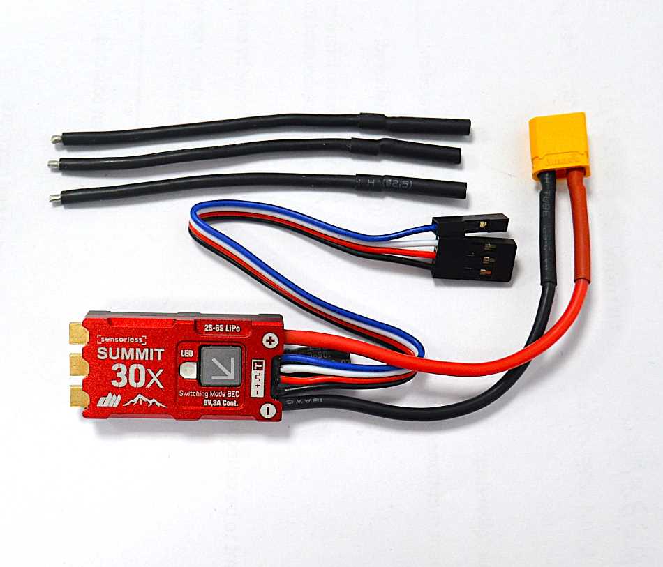 Dualsky Summit 30X Brushless Regler, 30A, 2-6S Lipo UBEC 8V/3A #42276