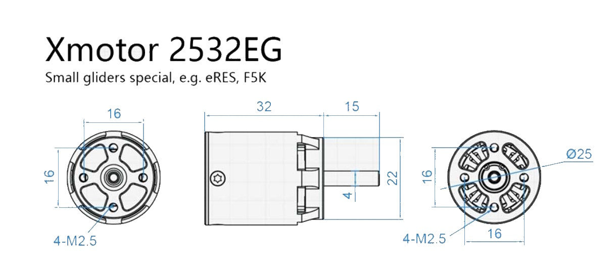 Dualsky XM2532EG-9, 2700kV, 48g #52170