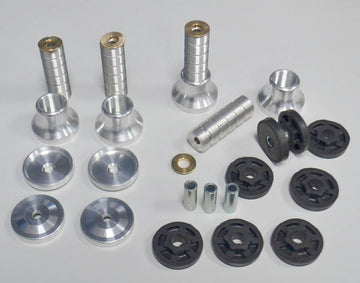 Adjustable Spacer Bolts with Vibration Isolating Elements, 20-60mm, 4 Pieces