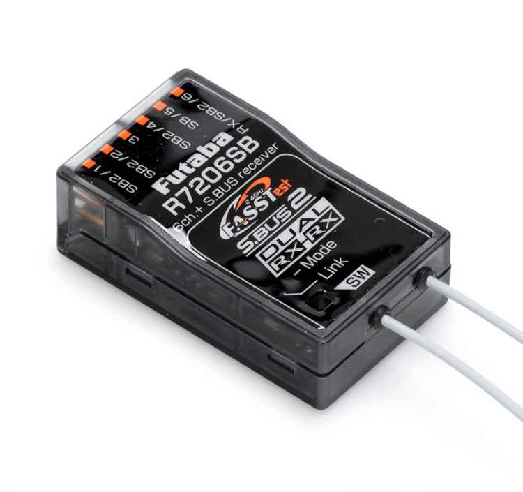 Receiver Futaba R-7206SB FASSTest, 2.4GHz, 38.3x22.5x12.2mm, 8.8g