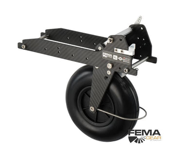 FEMA CARBON XL, Einziehfahrwerk, 1:2.5, mit 140mm Rad, Bügel u. Bremse