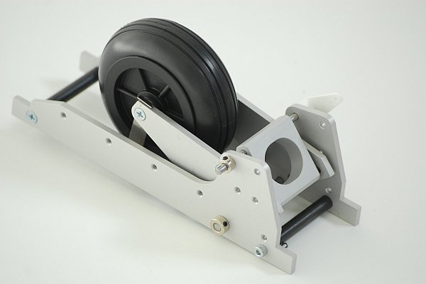 FEMA Segler Einziehfahrwerk XL, 12-25kg, mit 165mm Rad, Bügel und Bremse