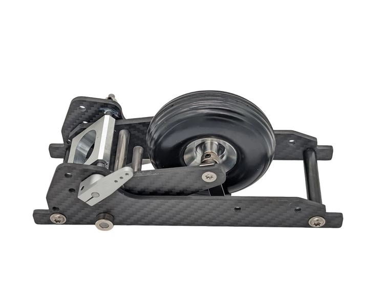 FEMA CARBON M Retractable Landing Gear, 1:4-1:3.5, assembled with 90mm wheel, strut, and brake