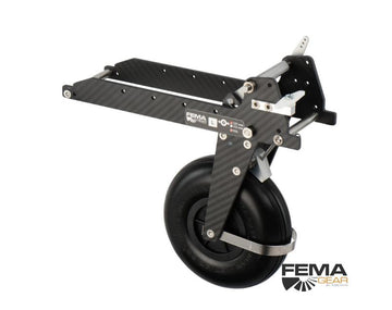 FEMA CARBON L, FES Segler Einziehfahrwerk, M1.3, 112mm Rad, Bügel u. Bremse