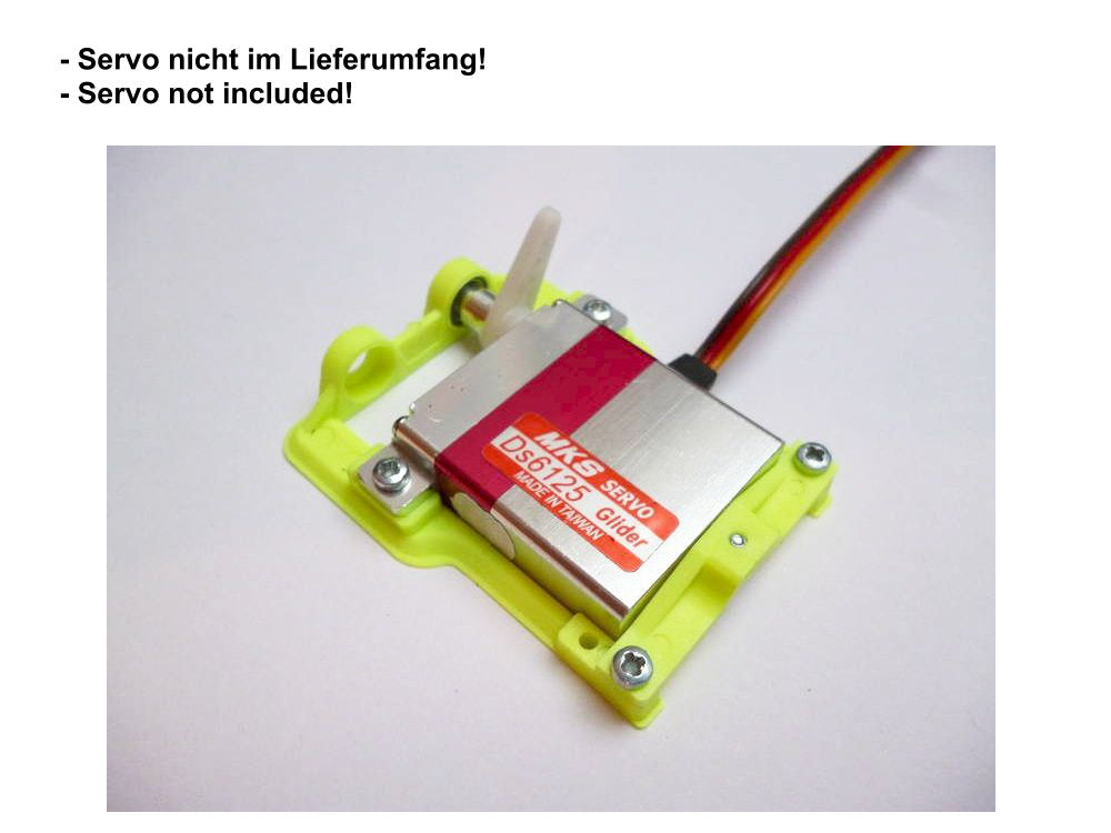 Servorahmen mit Gegenl. zu MKS- 6125 Glider/Mini, HBL 6625HV, Paar (für 2 Servo)