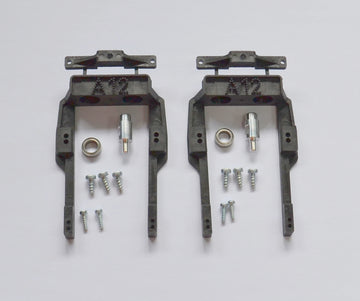Servorahmen mit Gegenlager zu KST A12-S/T, Paar (für 2 Servos)