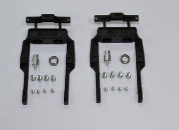 Servo frames with counter bearings for KST X10, X10 MINI, D145, pair (for 2 servos)