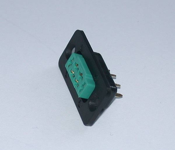 Einbaurahmen kurz zu MPX Hochstromstecker/-Buchse