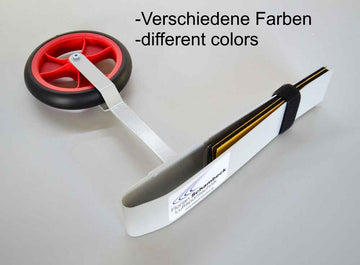 Stützrad für Großsegler ø150mm, Höhe 300mm, M 1:3, Schambeck Luftsporttechnik
