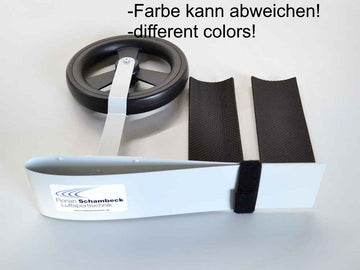 Stützrad für Großsegler ø200mm, Höhe 350mm, M 1:3, Schambeck Luftsporttechnik