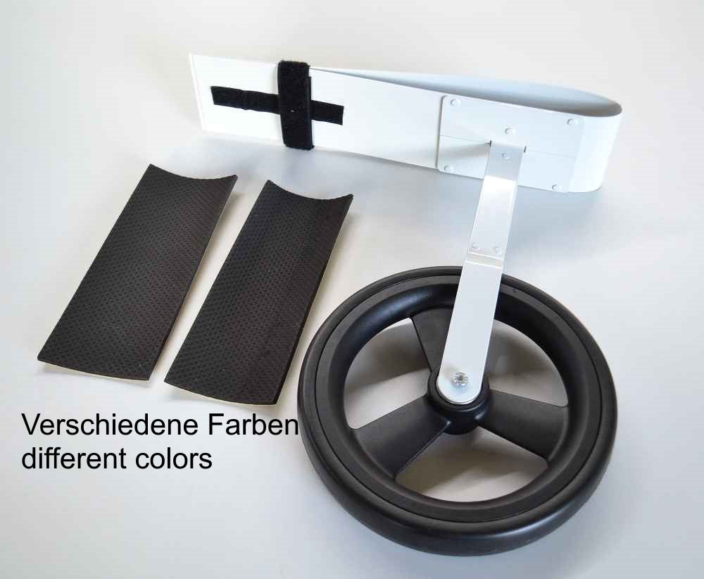 Stützrad für Großsegler ø200mm, Höhe 350mm, M 1:3, Schambeck Luftsporttechnik