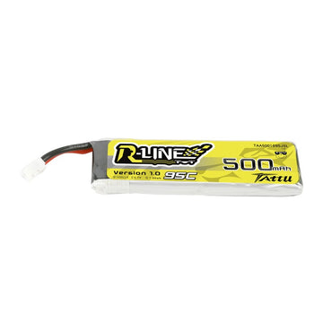 TATTU-LiPo-Akku, R-LINE, 1S/500mAh, 3.7V, 95C, 60x19x9mm, 15g