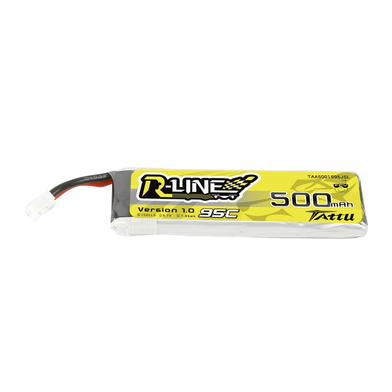 TATTU-LiPo-Akku, R-LINE, 1S/500mAh, 3.7V, 95C, 60x19x9mm, 15g