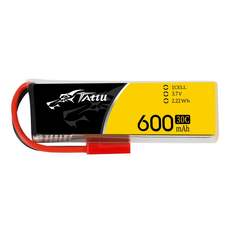 TATTU-LiPo-Akku, 1S/600mAh, 3.7V, 30C, 60x19x8mm, 15,7g