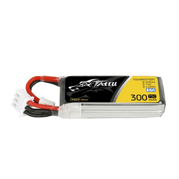 TATTU LiPo HV Battery, 2S/300mAh, 7.6V, 75C, 47x17x13mm, 17g