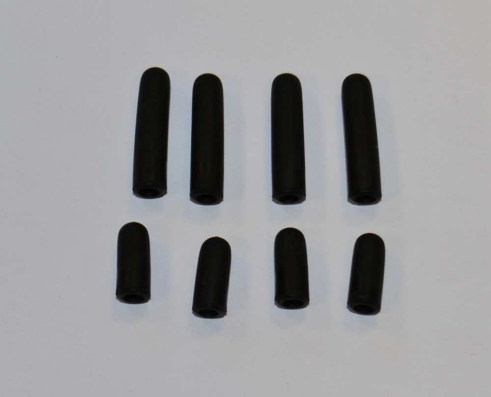 Schalterkappenset, Schwarz, 4 Stück 11mm und 4 Stück 20mm, Gabriel # 991002