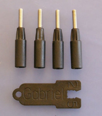 Gewindeadapter M2,5 für 4mm CFK Rohre, VE 4 Stück