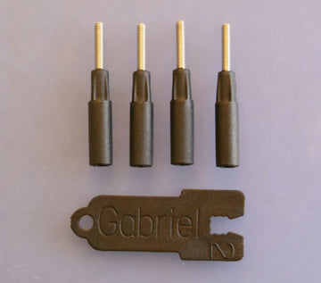 Gewindeadapter M2 für 3mm CFK Rohre, VE 4 Stück