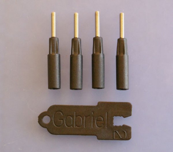 Gewindeadapter M2 für 3mm CFK Rohre, VE 4 Stück