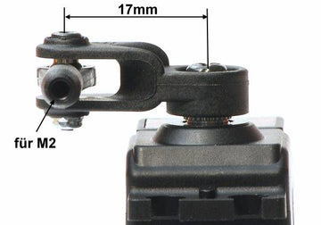 Gabelservohebel 17mm, für Graupner/JR-Servos, carbonverstärkt, VE 1 Stück