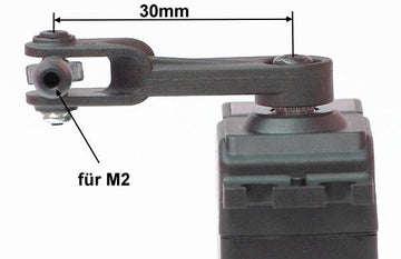 Gabelservohebel 30mm, für Futaba, Graupner/DES, Savöx, 25T Hitec, VE 1 Stück
