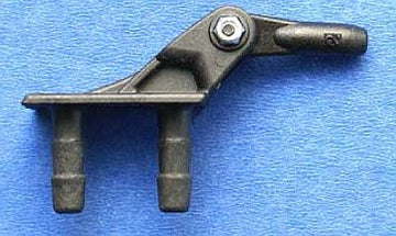 Gabelruderhorn 5/10mm mit Kugelgelenk M2, carbonverstärkt, VE 1 Stück, # 992708