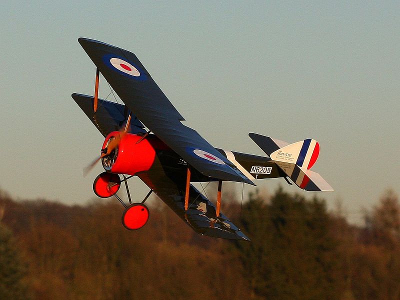 Sopwith Pup, CNC-Doppeldecker-Bausatz von Grüner CNC