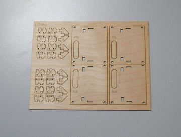 Servo mount for KST X08 Plus servo, (plywood), for Slope Infusion wing