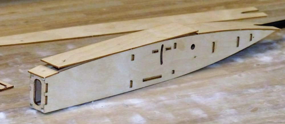 Harth, sailor m. wing warping - constr. Tim Weißbach-Made by Grüner CNC