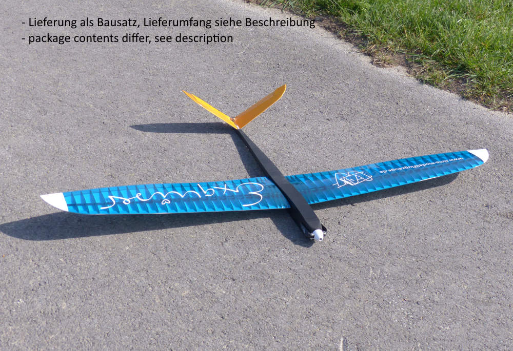 Exquiser, E-Segler m. Flächenverwind. - Konstr. Tim Weißbach-Made by Grüner CNC