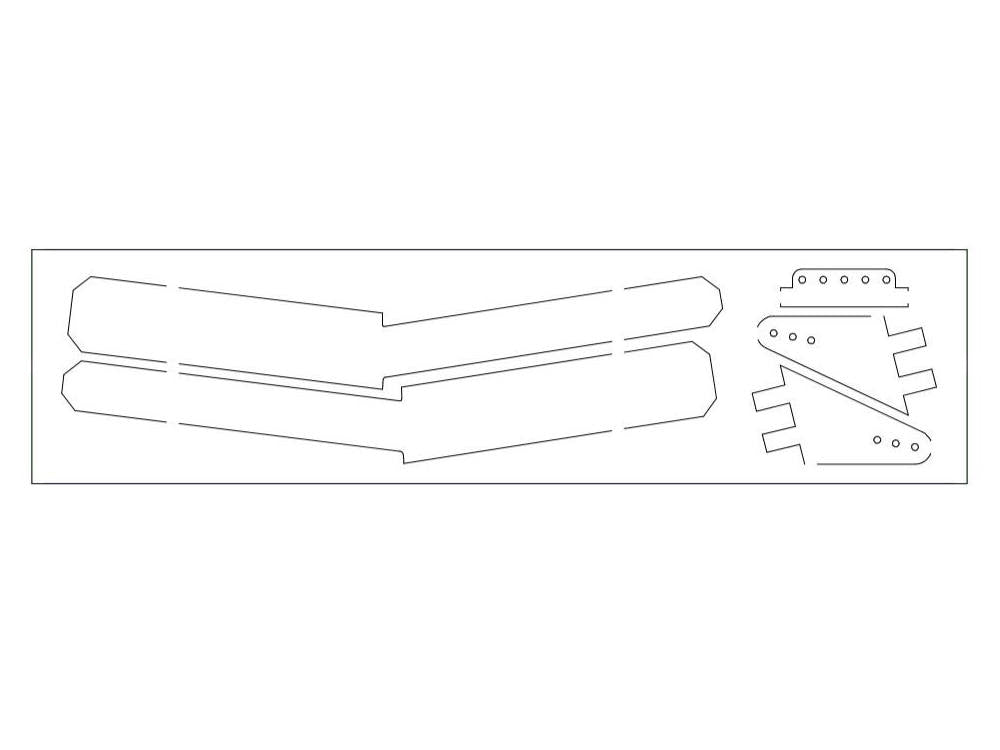 GFK-Flächenverbinder und Ruderhörner zu Pures V2