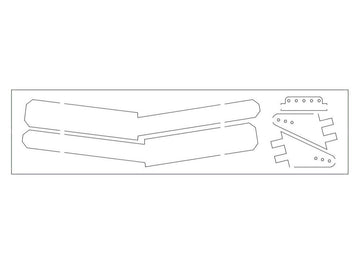 GFK-Flächenverbinder und Ruderhörner zu Pures V2