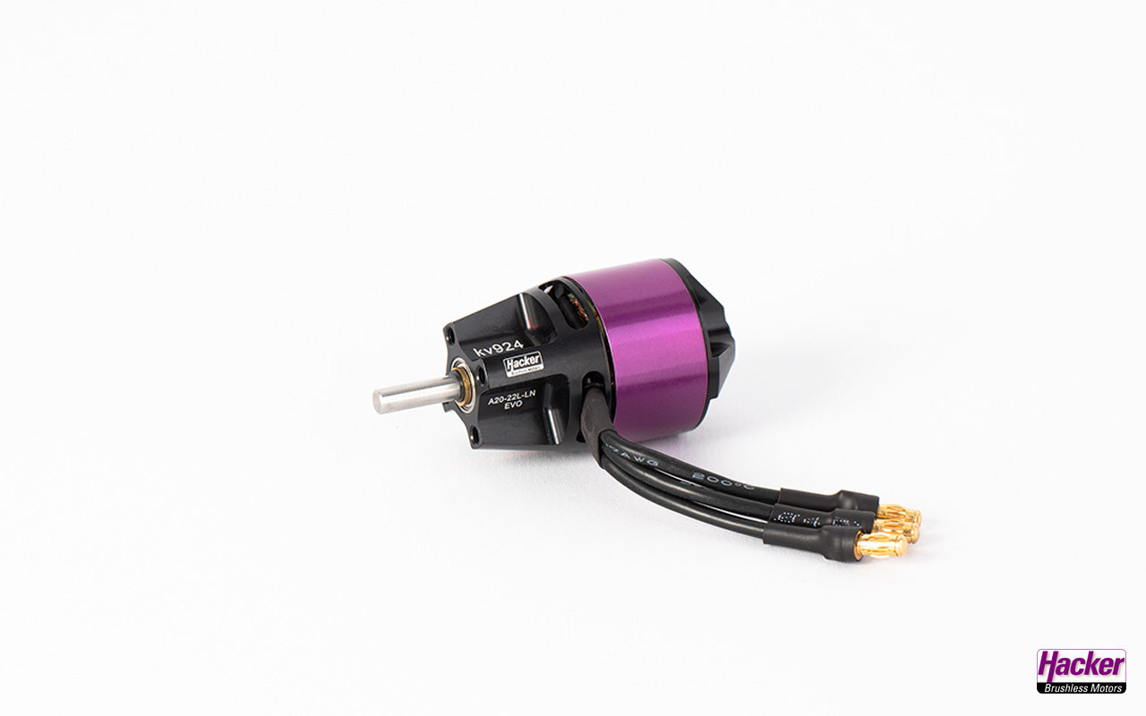 Hacker A20-22L-LN, EVO, 924 RPM/V, Hacker # 10109203