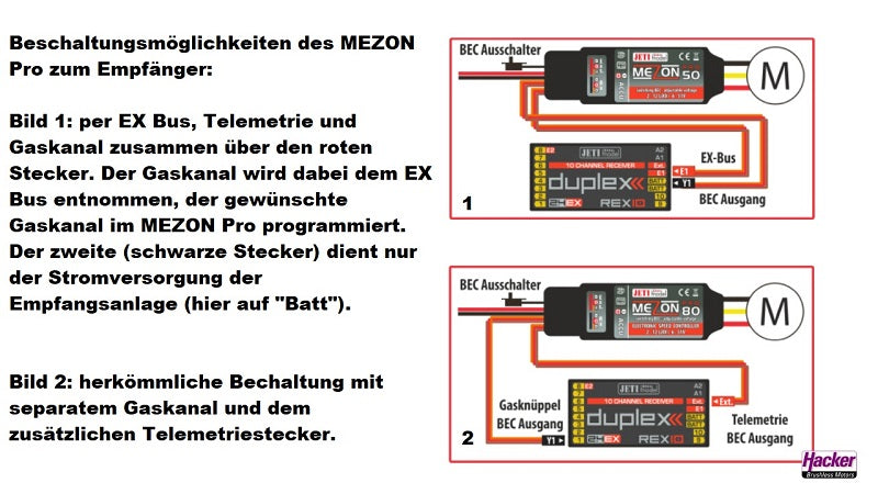 Flight controller Mezon EVO 40 BEC, LMR, 2 - 12 LiXX, 15/30A BEC