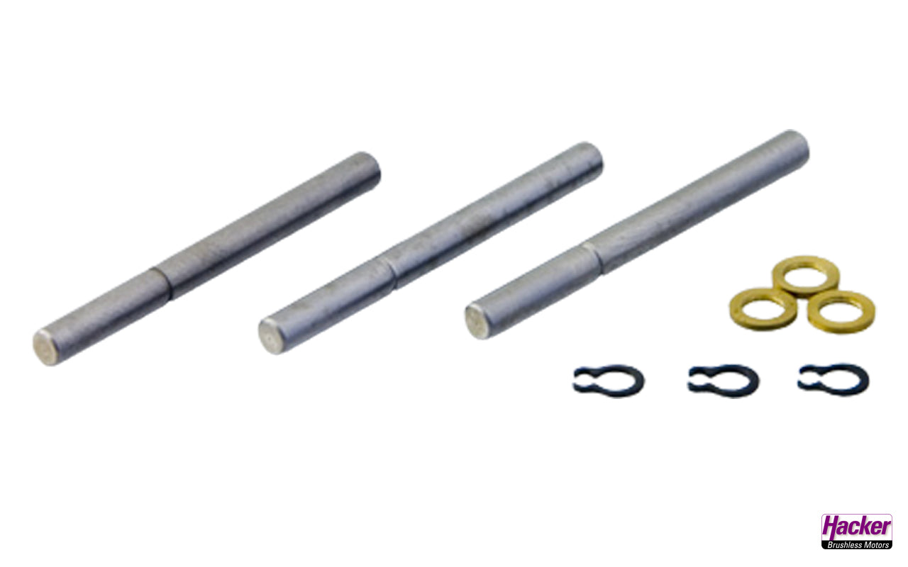 Motorwellenset Hacker A20-S (3er Satz)