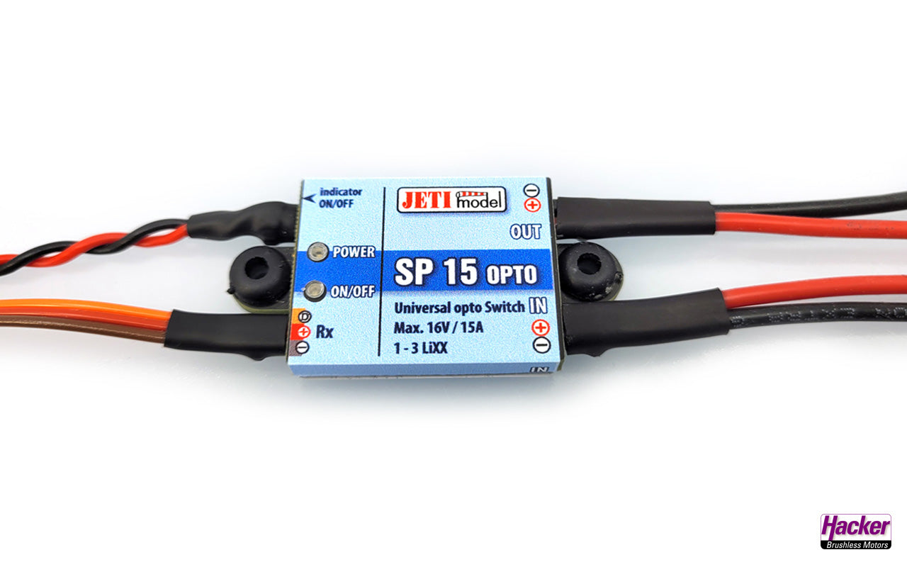 JETImodel SP 15 OPTO, elektronischer EIN/AUS Schalter für RC-Sonderfunktionen