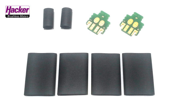 Solder board for MPX plugs/sockets 2-pin (set of 2), Hacker # 22985457