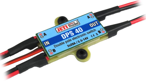 JETImodel DPS 40, Magnetschalter für 2 Stromkreise, 3,5-16V, 2x 20A Peak