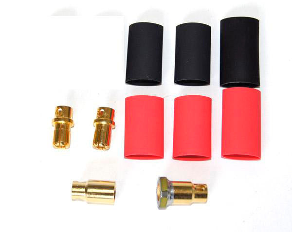 JETImodel ASC 8mm Gold Connector Set (Anti-Spark Connector Set 8mm), max. 250A