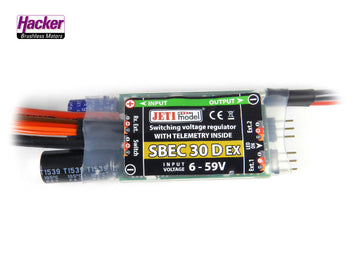 JETImodel SBEC 30 D, receiver power supply from the drive battery