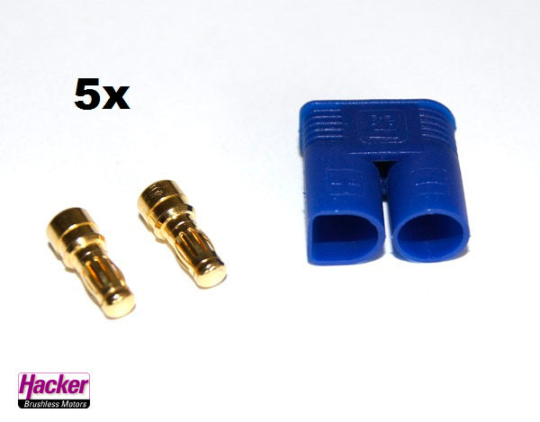 Goldstecker-Set EC3, 3,5mm, (je 5 Sück), max. 60A, Hacker # 23004105