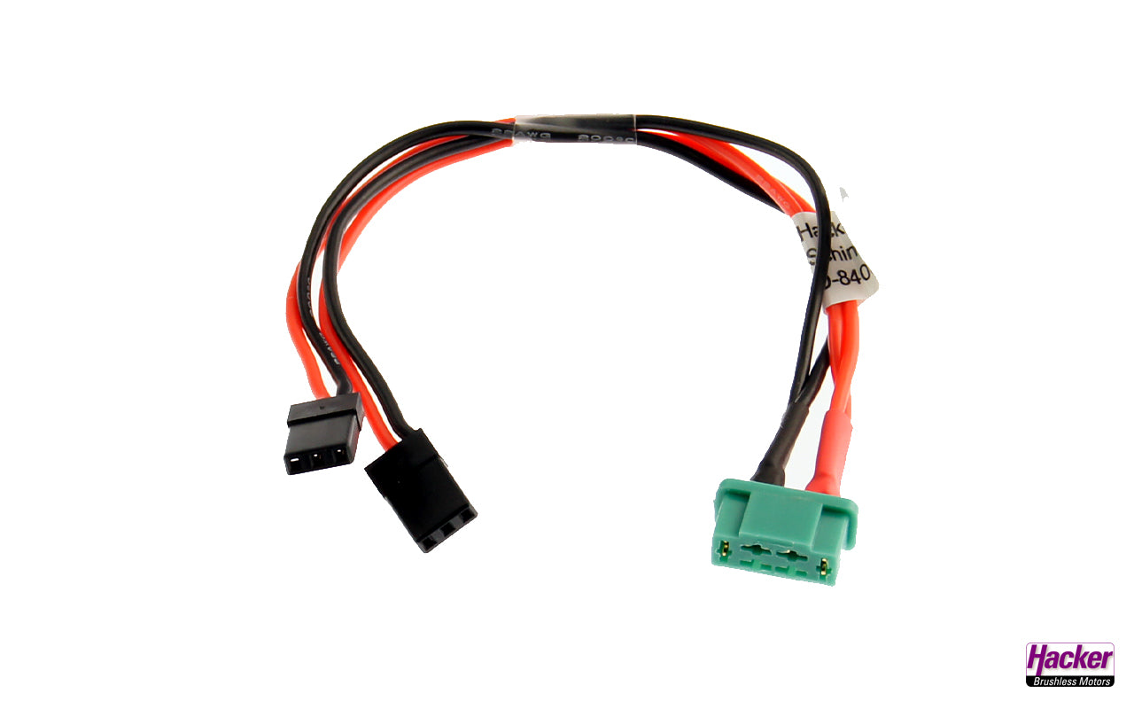Adapter cable MPX socket to 2x JR socket