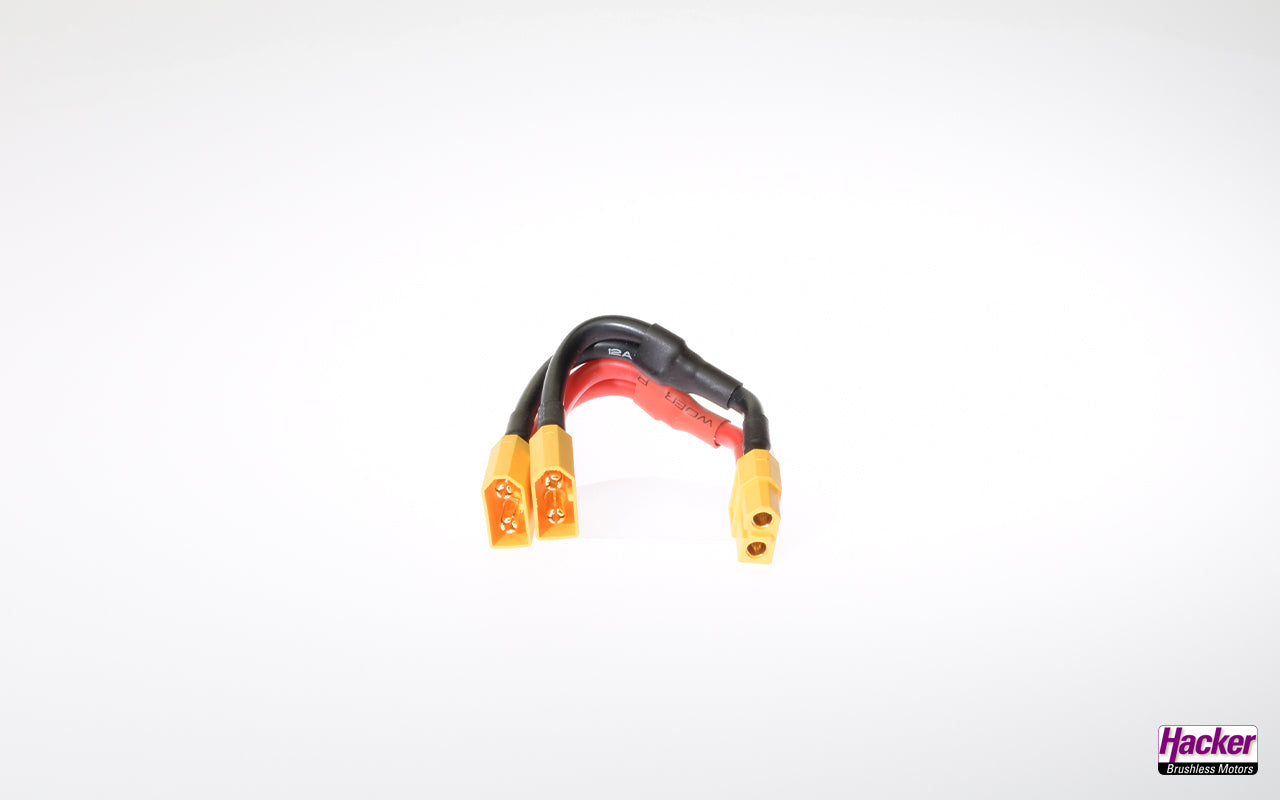 Adapter cable 2x XT60 battery parallel to XT60 socket, Hacker # 26069438