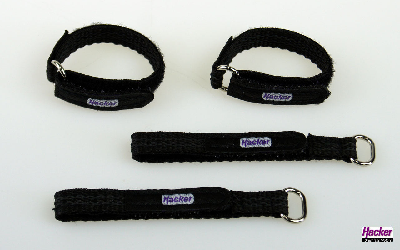 Hook-and-loop Strap, rubberized, 10x150mm, 4-pack, Hacker # 28883015